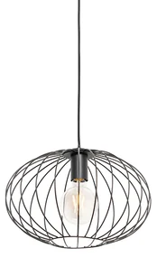 Lampă suspendată industrială neagră - Margarita