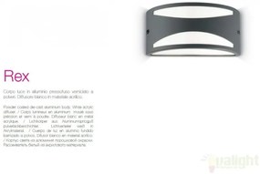 Aplica de perete exterior, IP44, REX-3 AP1 BIANCO 092430