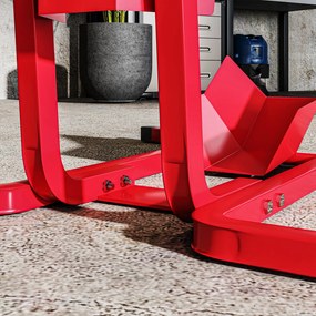 HOMCOM Suport pentru Motocicletă Reglabil pe 3 Nivele, Sistem de Blocare Roți Motocicletă în Metal cu Găuri, 60x55x43 cm, Negru | Aosom Romania