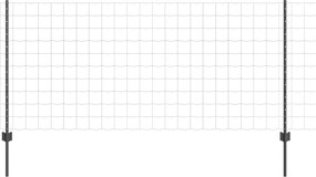 vidaXL Gard cu Stâlp Gri 1 x 10 m Oțel