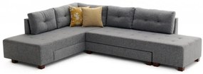 Canapea Extensibilă Manama Corner Sofa Bed Left, Gri