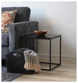 Măsuță auxiliară House Nordic Vita Vita, 45 x 45 cm, negru