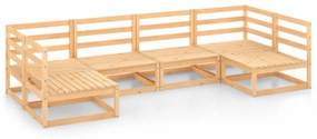 3076119 vidaXL Set mobilier de grădină, 6 piese, lemn masiv de pin