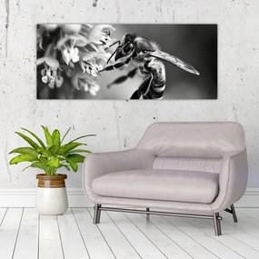 Tablou - Detaliu de albină (120x50 cm)