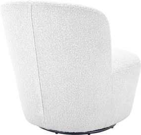 Fotoliu pivotant design LUX Doria, alb 113458 HZ