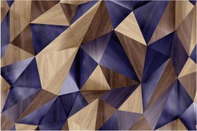 Tablou - 3D triunghiuri de lemn (90x60 cm)