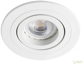 Rama spot directionabil, incastrabil, alb, diam. 9,2cm RADON-R, 43398
