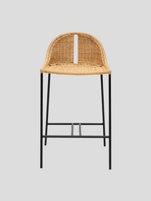 Scaun de bar, din rattan, Bermuda