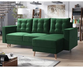 Coltar Living Extensibil BLEKY ROH Verde Dreapta