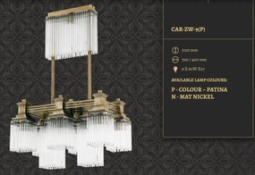 Lustra design clasic realizata manual CARINO