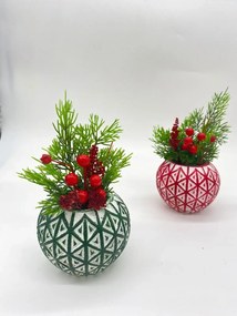 Ghiveci decorativ cu flori artificiale, homs seria A620,17x5.5x9 cm,30374