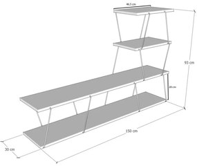 Consola TV Ilgaz Pin 150x93x30 cm