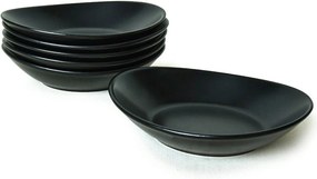 Set 6 boluri 275KRM2214, negru, ceramica, 550 ml
