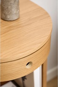 Noptieră în culoare naturală deschisă cu aspect de lemn de stejar Paron – Actona