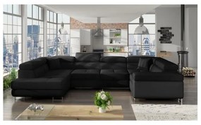 Colțar Letto 340cm negru