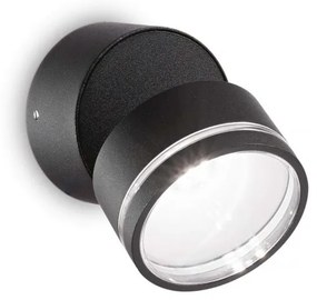 Aplica de perete exterior, IP54 OMEGA AP ROUND NERO 4000K