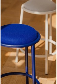 Scaun de bar albastru din metal (înălțime șezut 68 cm) Hogo – noo.ma