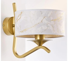 Jupiter 2111 - Aplică de perete KASZMIR 1xE27/15W/230V alb/auriu/decor de marmură