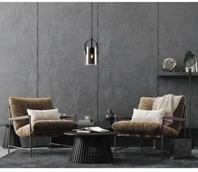 Lustră pe cablu NANESMA 1xE27/40W/230V ITALUX PND-32453-1-BK+SG