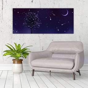 Tablou - Noaptea în ilustrație (120x50 cm)