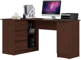 Masă PC de colț Bevin (wenge) (S). 1068961