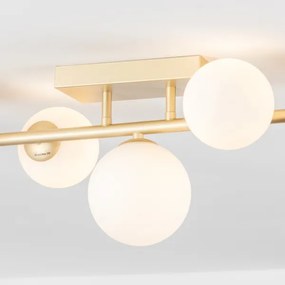 Lustră LED aplicată Brilagi MILLA 7xG9/3W/230V auriu/alb