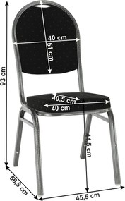 Scaun, stivuitor, material negru/ cadru gri, JEFF 3 NEW