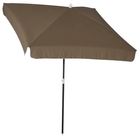 Outsunny Umbrelă Pătrată Externă, Protecție UV, 200x200cm, Design Modern, Cafea | Aosom Romania