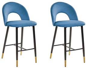 Set 2 buc scaun tip bar Fabian (albastru). 1078839