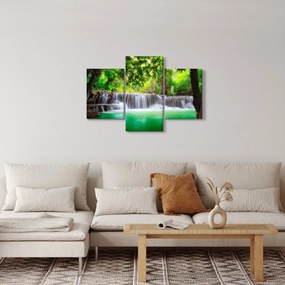 Tablou - cascada din Kanchanaburi, Thailanda (90x60 cm)