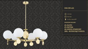 Candelabru 6 brate design clasic din alama DIMARO