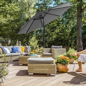 Umbrelă de soare POSITANO, Ø300cm, gri SongmicsHome