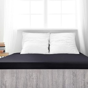 Cearșaf de pat 4Home Mako jersey negru, 90 x 200 cm