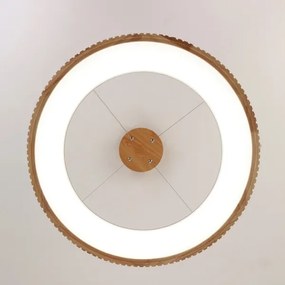 Brilagi - Lustră suspendată LED FALCON WOOD MODERN, 40 W, 230 V, Ø 60 cm, lemn