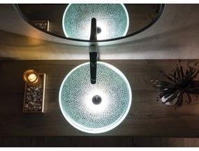 Chiuvetă rotundă din sticlă ø 42 cm Ice – Sapho