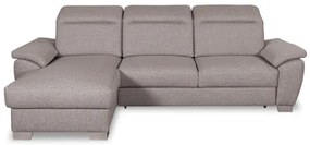 Coltar Extensibil Cu Insula Stanga Dax, 5 Locuri, Lada De Depozitare, Gri, 299 Cm