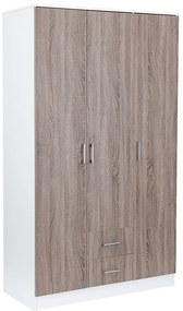 Dulap Miami 120x205 cm stejar York-alb