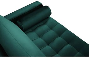 Canapea din catifea Milo Casa Santo, 174 cm, verde petrol