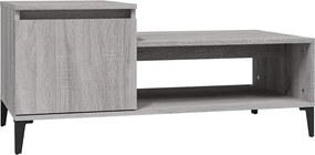 vidaXL Măsuță de cafea, gri sonoma, 100x50x45 cm, lemn prelucrat