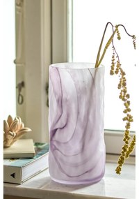 Vază mov din sticlă lucrată manual (înălțime 24,5 cm) Moore – Bloomingville
