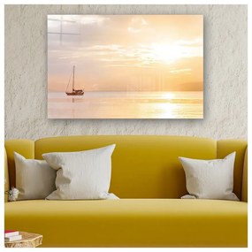 Tablou din sticlă 70x50 cm Sea – Wallity