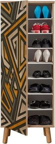 Dulap pentru pantofi Mega Sonoma Oak Triangle