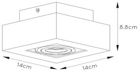 Spot LED Lucide 09119/06/30 XIRAX 1xGU10/5W/230V negru