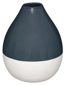 Vaza Ceramica Alb&amp;Gri, H16 cm