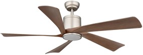 Ventilator LED Modesto 03606, cu telecomanda, 20W, 1600lm, lumina calda+neutra+rece, IP20, gri, Globo Lighting