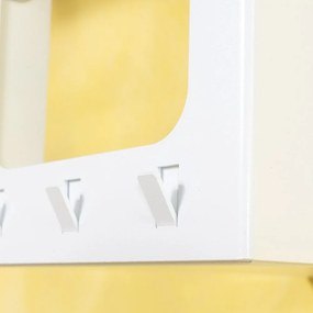 Cuier de perete alb cu raft din oțel 100 cm Luno Small – Spinder Design