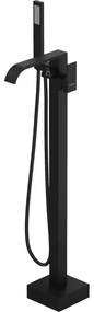 Mexen Lava baterie cadă freestanding, neagră - 752433-70