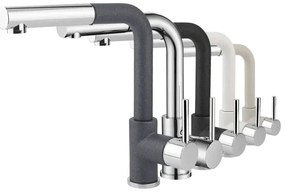 Concept BDG4527DG - Baterie pentru chiuvetă cu pulverizator extractibil, 26,9 cm, granit/gri închis