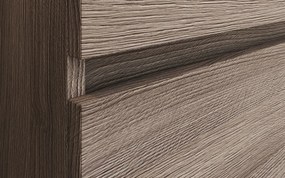 Set Mobilier Baie Suspendat Bello, 120cm Rovere Fumo