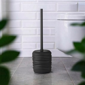 Perie de WC neagră din ceramică Illana – Wenko
